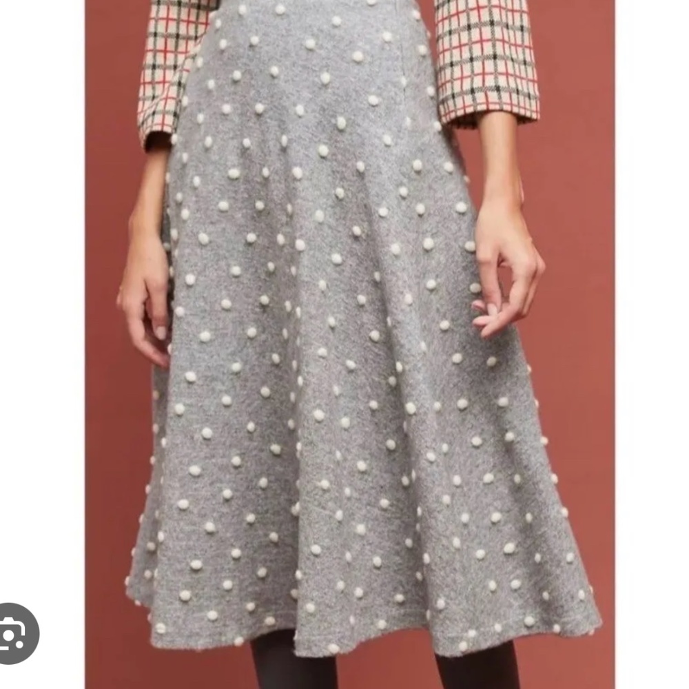 Maeve A-line wool skirt